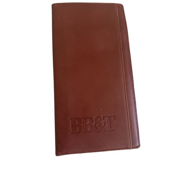 CUTTER & BUCK Tan Brown Leather Bound BB&T Lined Receipt Book - Picture 9 of 9